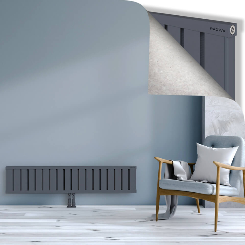 OBI Dekoratif Alüminyum Radyatör 300x1444 Antrasit