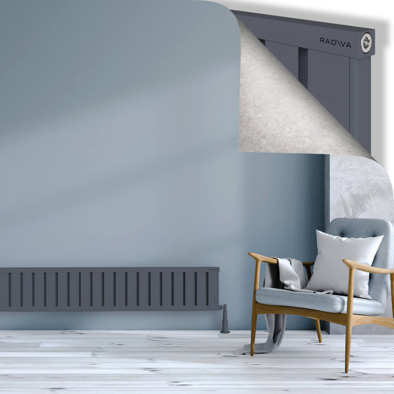 OBI Dekoratif Alüminyum Radyatör 300x1844 Antrasit