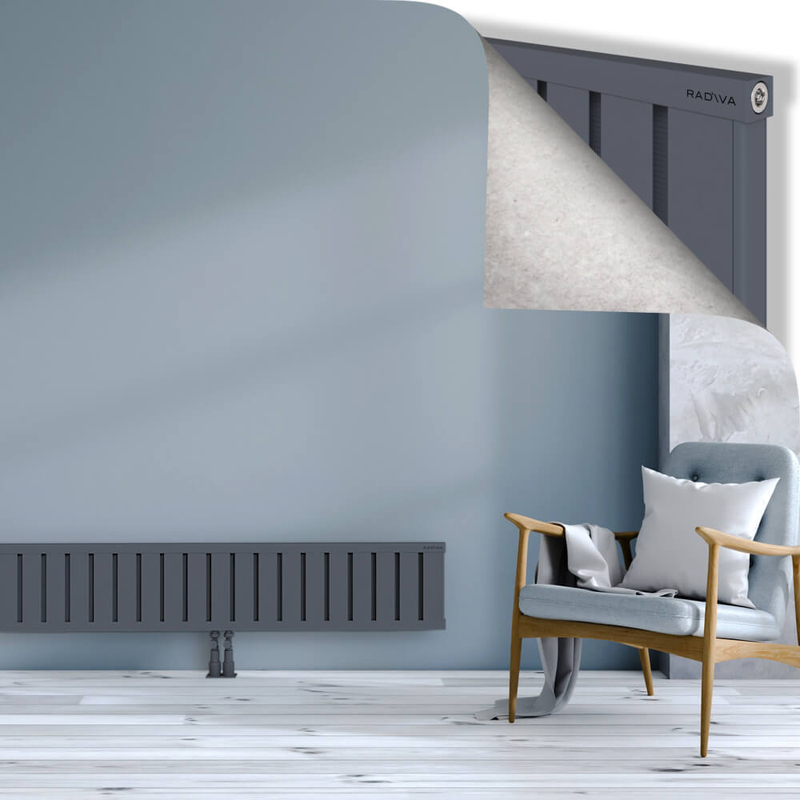 OBI Dekoratif Alüminyum Radyatör 300x1844 Antrasit