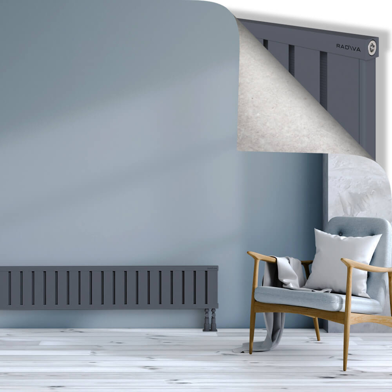 OBI Dekoratif Alüminyum Radyatör 300x1844 Antrasit