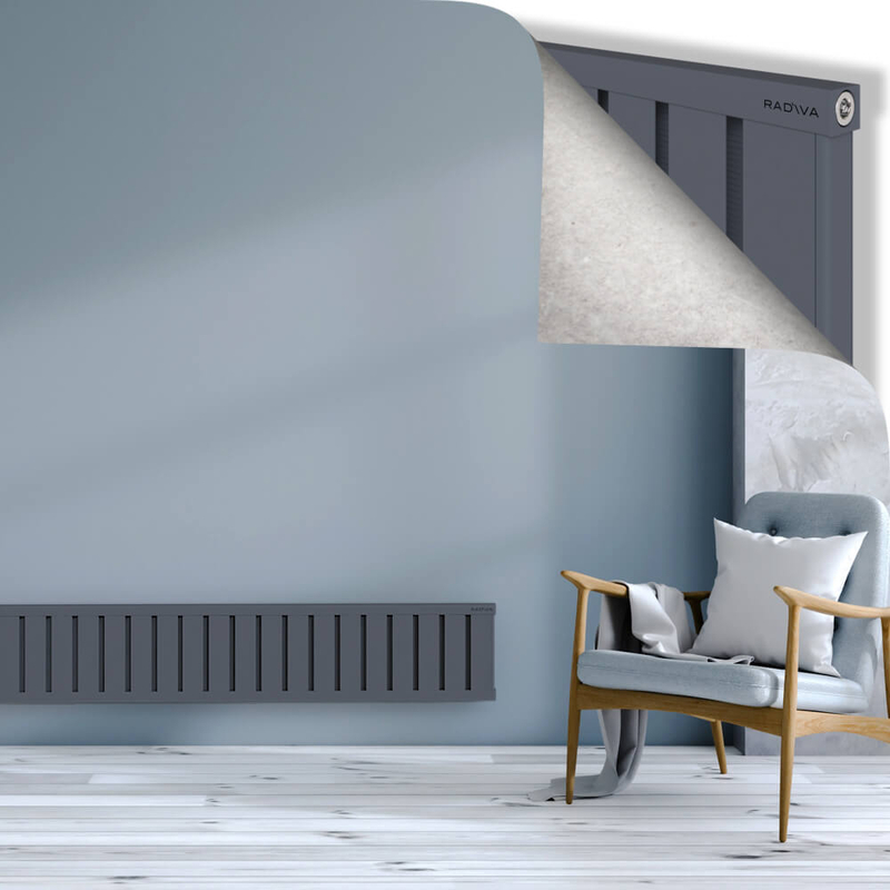OBI Dekoratif Alüminyum Radyatör 300x1844 Antrasit