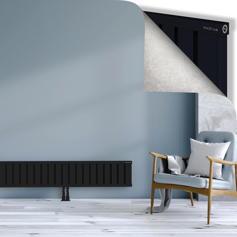 OBI Dekoratif Alüminyum Radyatör 300x1844 Siyah
