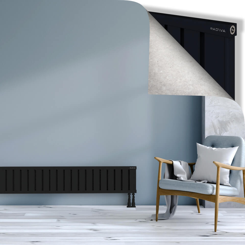 OBI Dekoratif Alüminyum Radyatör 300x1844 Siyah