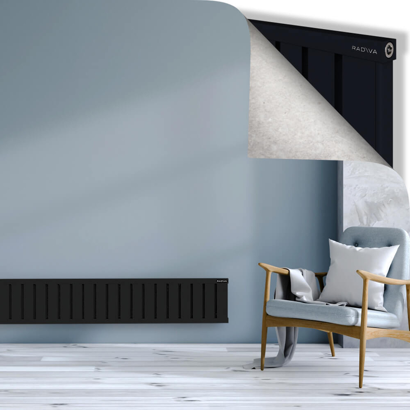 OBI Dekoratif Alüminyum Radyatör 300x1844 Siyah