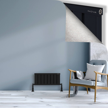 Radiva - Obi Dekoratif Alüminyum Radyatör 300x644 Siyah