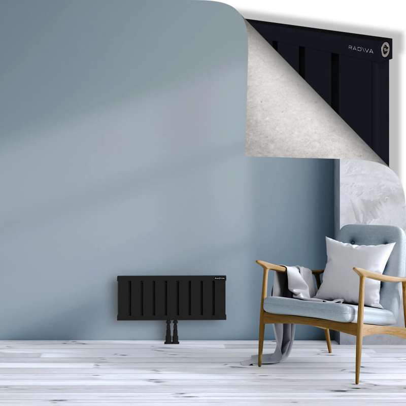 OBI Dekoratif Alüminyum Radyatör 300x724 Siyah