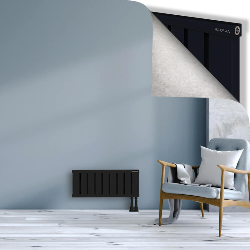 OBI Dekoratif Alüminyum Radyatör 300x724 Siyah
