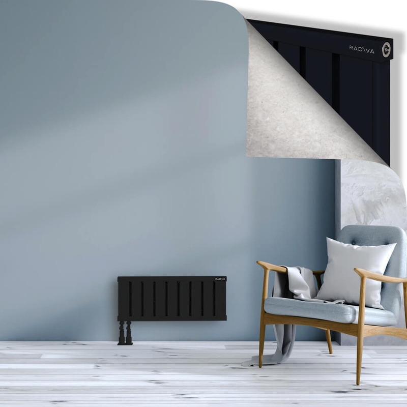 OBI Dekoratif Alüminyum Radyatör 300x724 Siyah