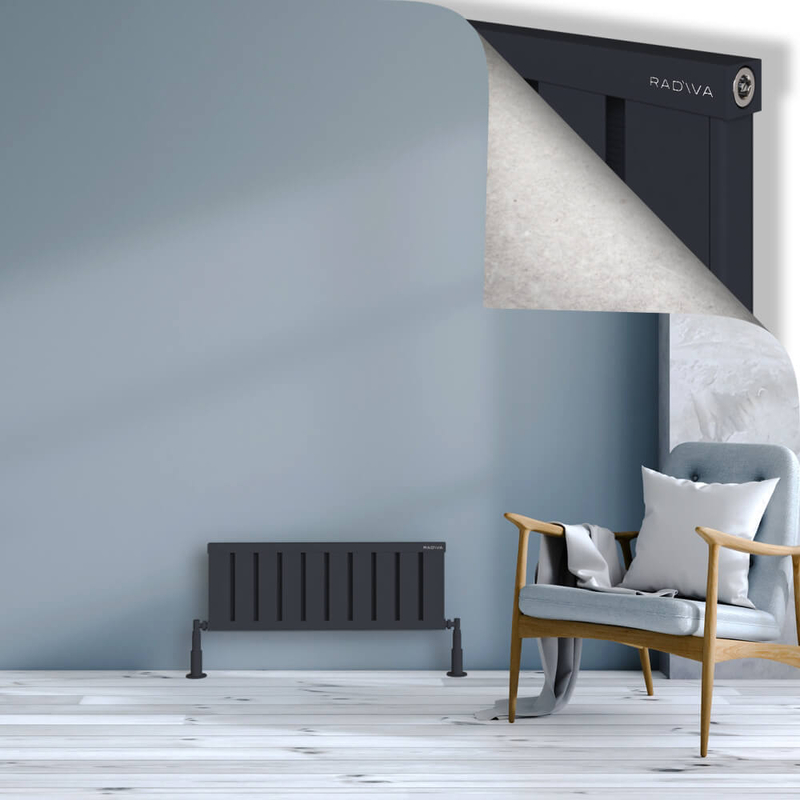 OBI Dekoratif Alüminyum Radyatör 300x804 Koyu Antrasit