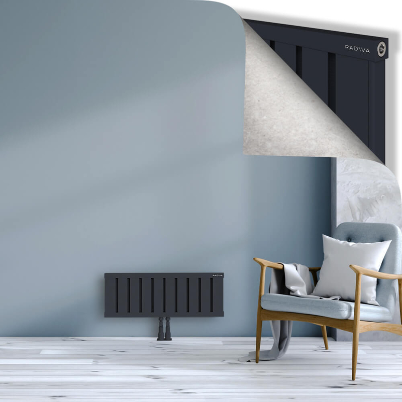 OBI Dekoratif Alüminyum Radyatör 300x804 Koyu Antrasit