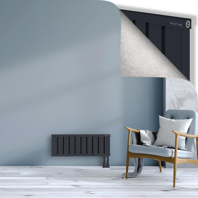 OBI Dekoratif Alüminyum Radyatör 300x804 Koyu Antrasit