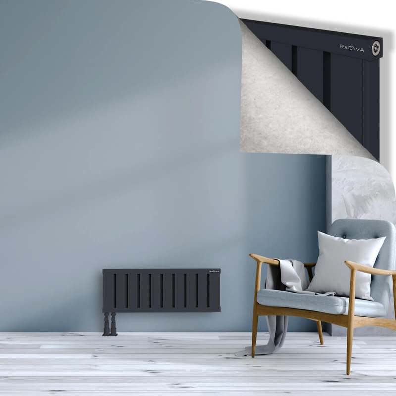 OBI Dekoratif Alüminyum Radyatör 300x804 Koyu Antrasit