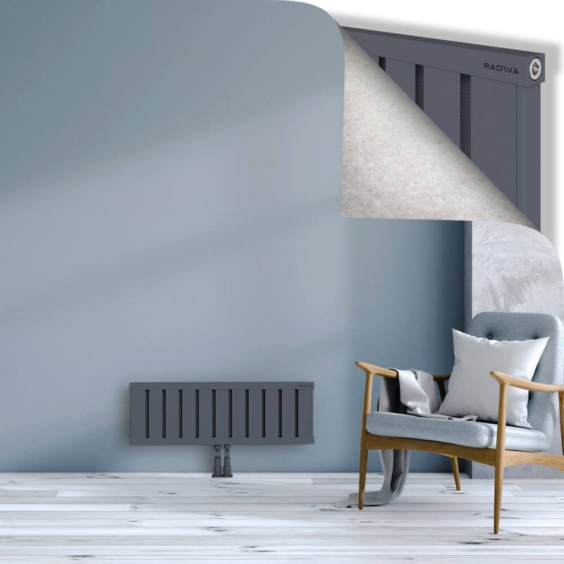 OBI Dekoratif Alüminyum Radyatör 300x884 Antrasit