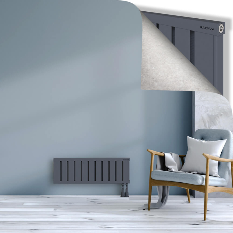 OBI Dekoratif Alüminyum Radyatör 300x884 Antrasit