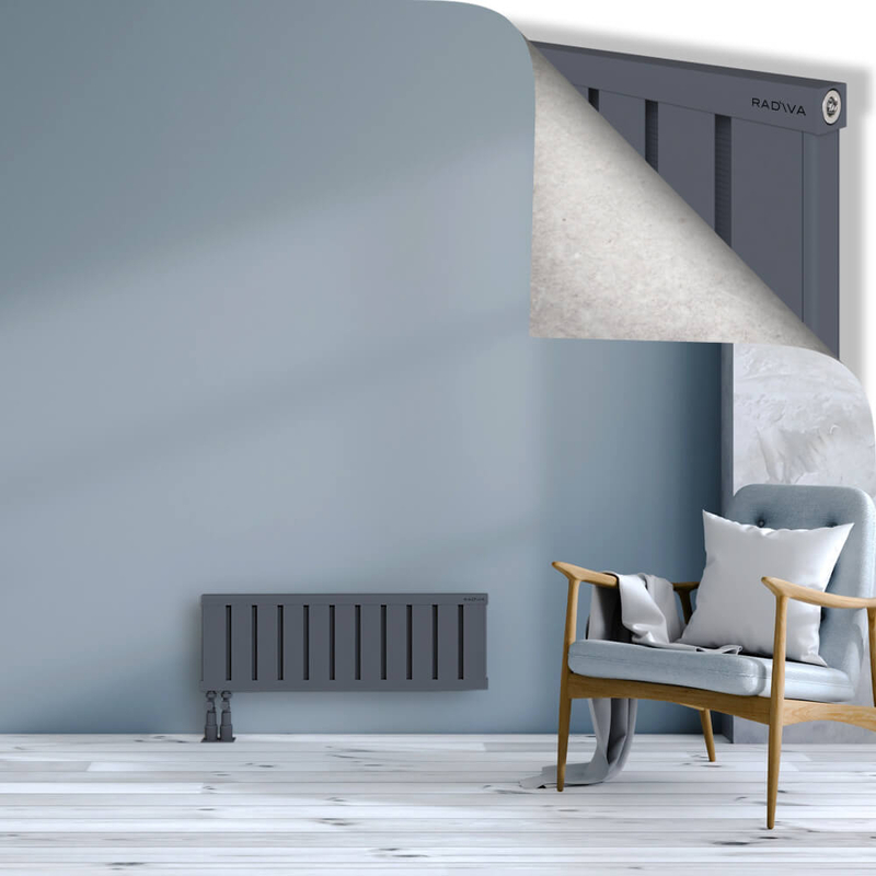 OBI Dekoratif Alüminyum Radyatör 300x884 Antrasit