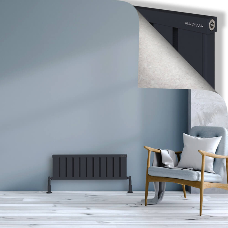 OBI Dekoratif Alüminyum Radyatör 300x884 Koyu Antrasit