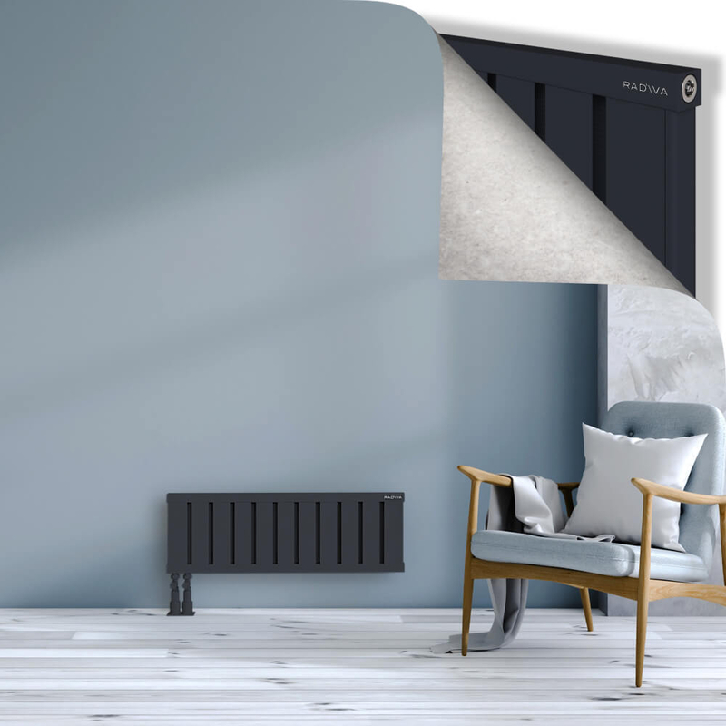 OBI Dekoratif Alüminyum Radyatör 300x884 Koyu Antrasit