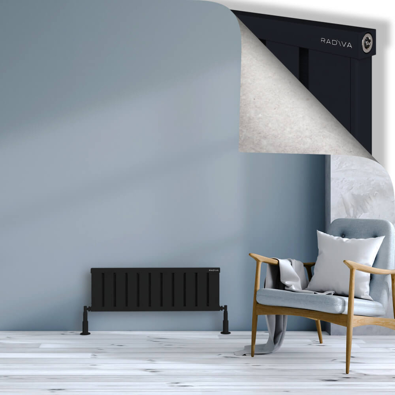 OBI Dekoratif Alüminyum Radyatör 300x884 Siyah