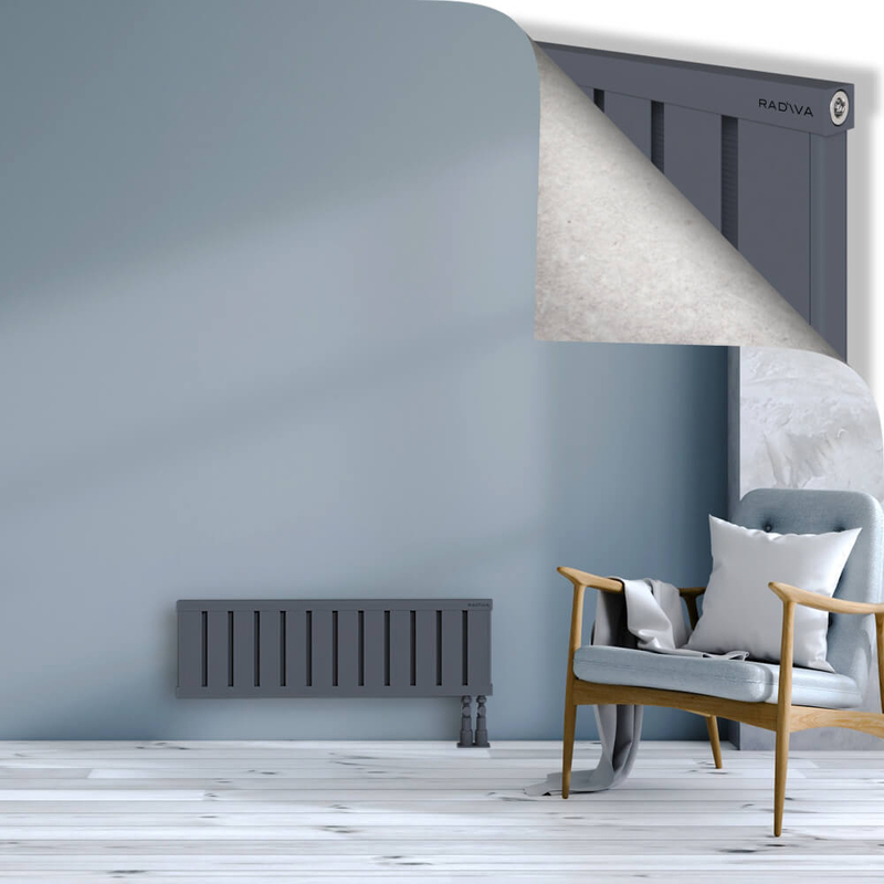 OBI Dekoratif Alüminyum Radyatör 300x964 Antrasit