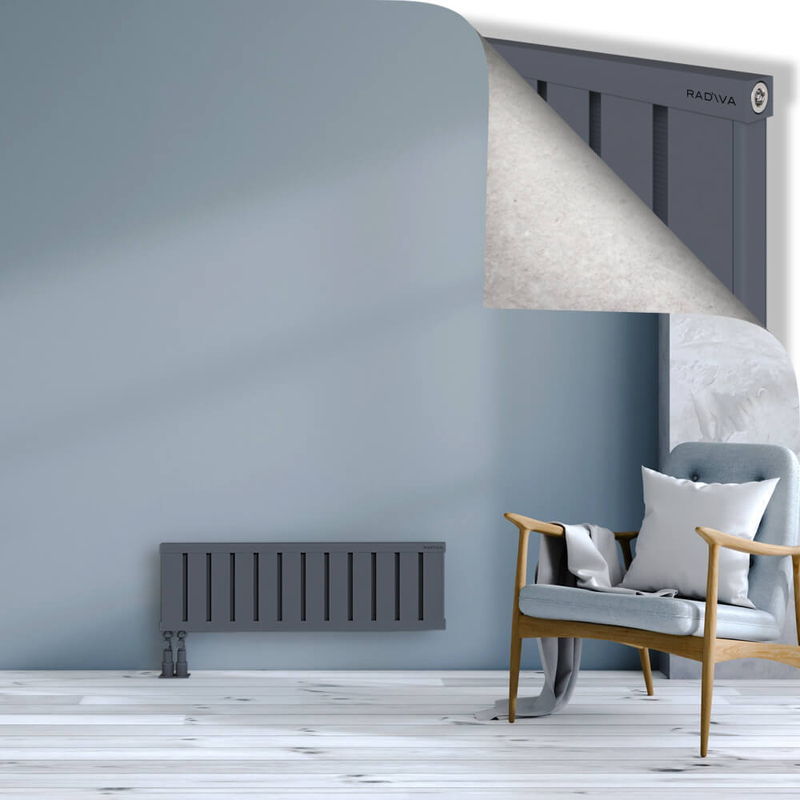 OBI Dekoratif Alüminyum Radyatör 300x964 Antrasit