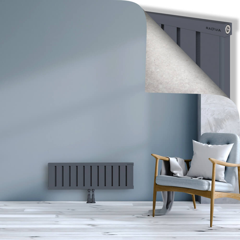 OBI Dekoratif Alüminyum Radyatör 300x964 Antrasit