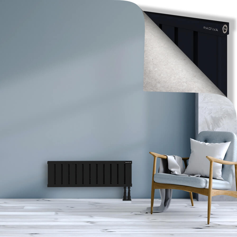 OBI Dekoratif Alüminyum Radyatör 300x964 Siyah