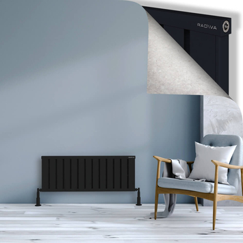 Radiva - Obi Dekoratif Alüminyum Radyatör 400x1044 Siyah