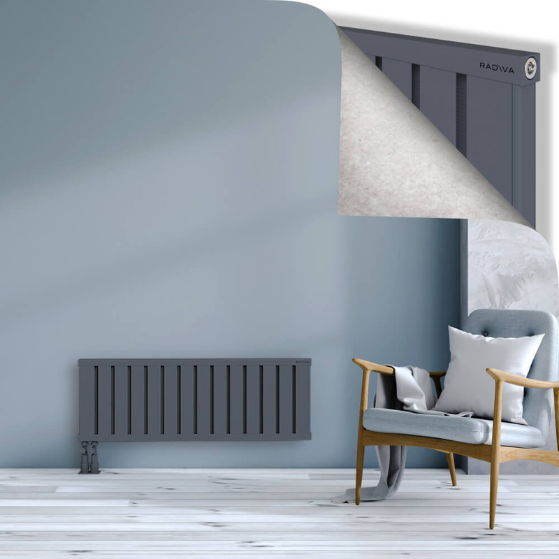 OBI Dekoratif Alüminyum Radyatör 400x1124 Antrasit