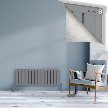 Radiva - Obi Dekoratif Alüminyum Radyatör 400x1124 Gri