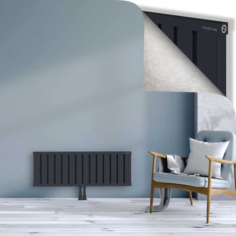 OBI Dekoratif Alüminyum Radyatör 400x1124 Koyu Antrasit