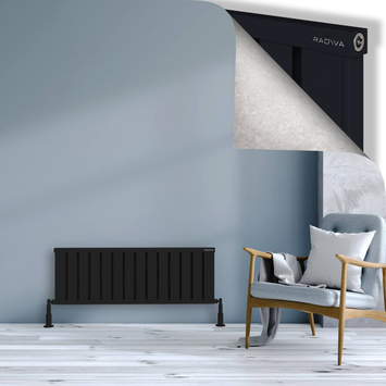 Radiva - Obi Dekoratif Alüminyum Radyatör 400x1124 Siyah