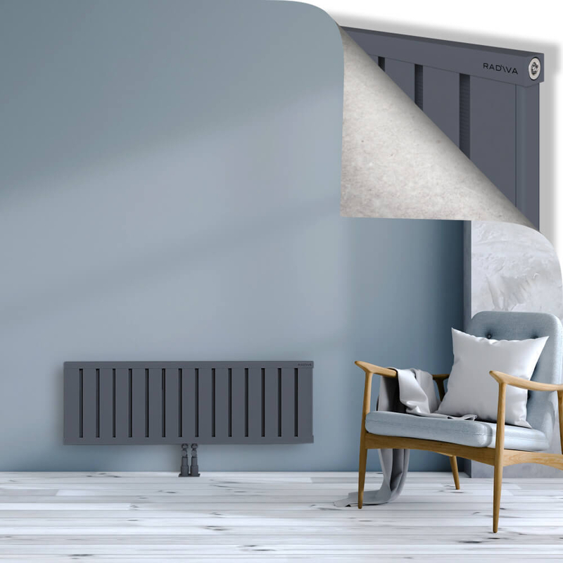 OBI Dekoratif Alüminyum Radyatör 400x1204 Antrasit