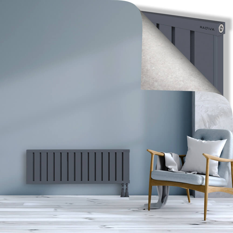 OBI Dekoratif Alüminyum Radyatör 400x1204 Antrasit