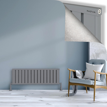 Radiva - Obi Dekoratif Alüminyum Radyatör 400x1204 Gri