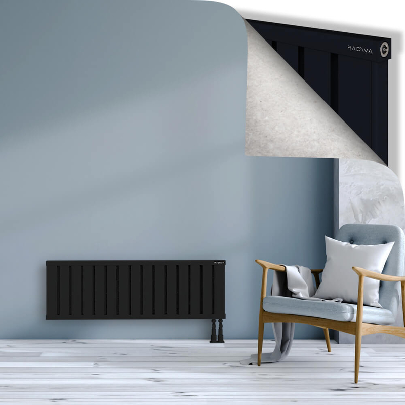 OBI Dekoratif Alüminyum Radyatör 400x1204 Siyah