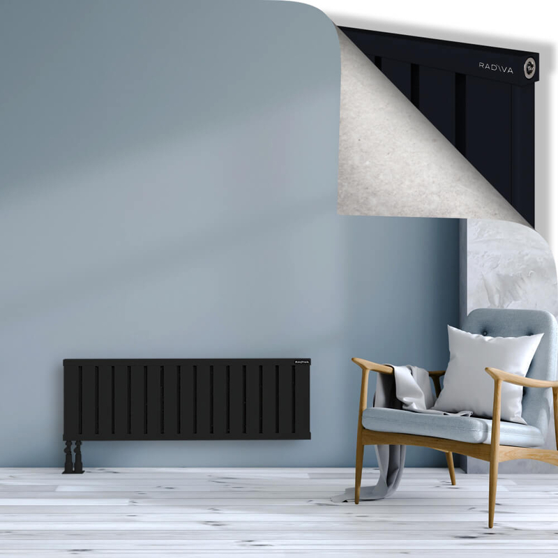 OBI Dekoratif Alüminyum Radyatör 400x1204 Siyah