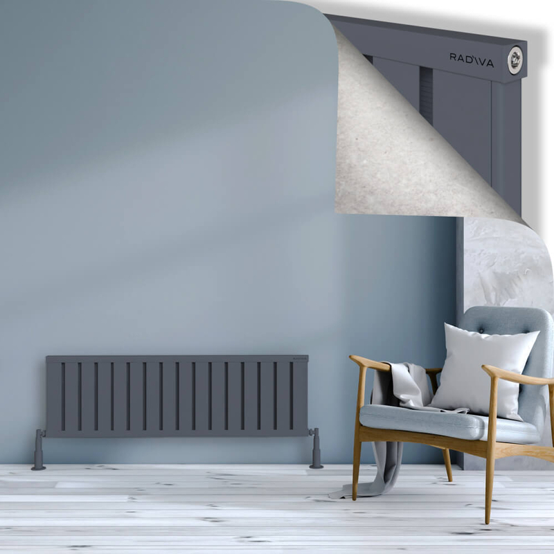 OBI Dekoratif Alüminyum Radyatör 400x1284 Antrasit