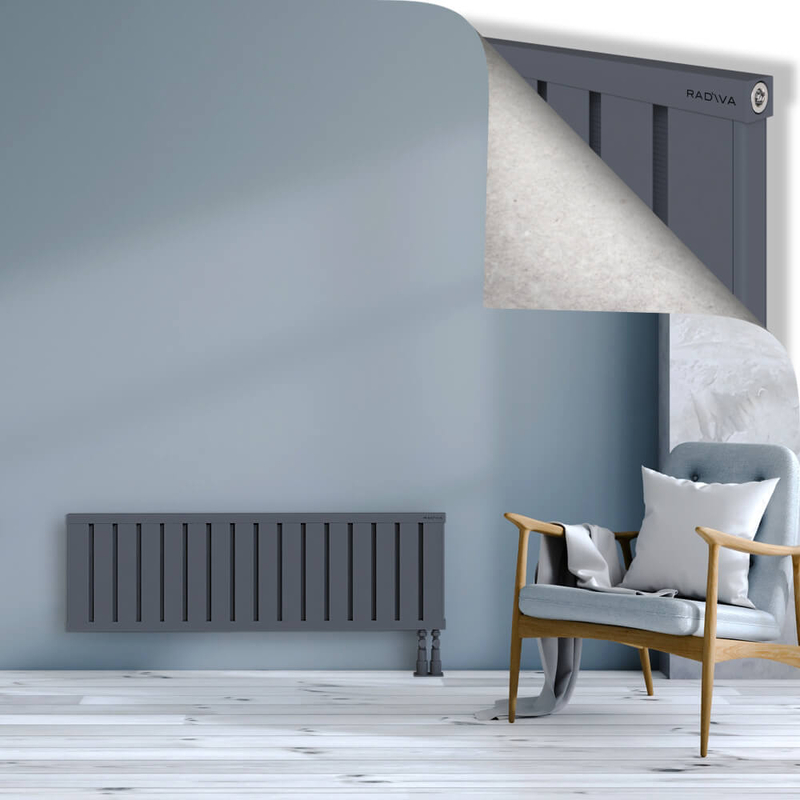 OBI Dekoratif Alüminyum Radyatör 400x1284 Antrasit