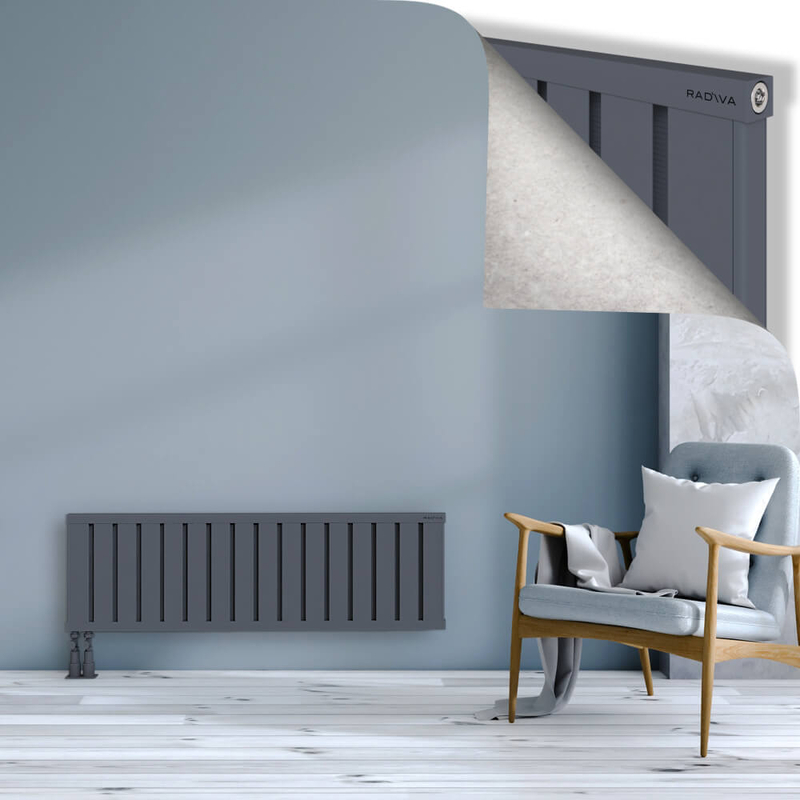 OBI Dekoratif Alüminyum Radyatör 400x1284 Antrasit