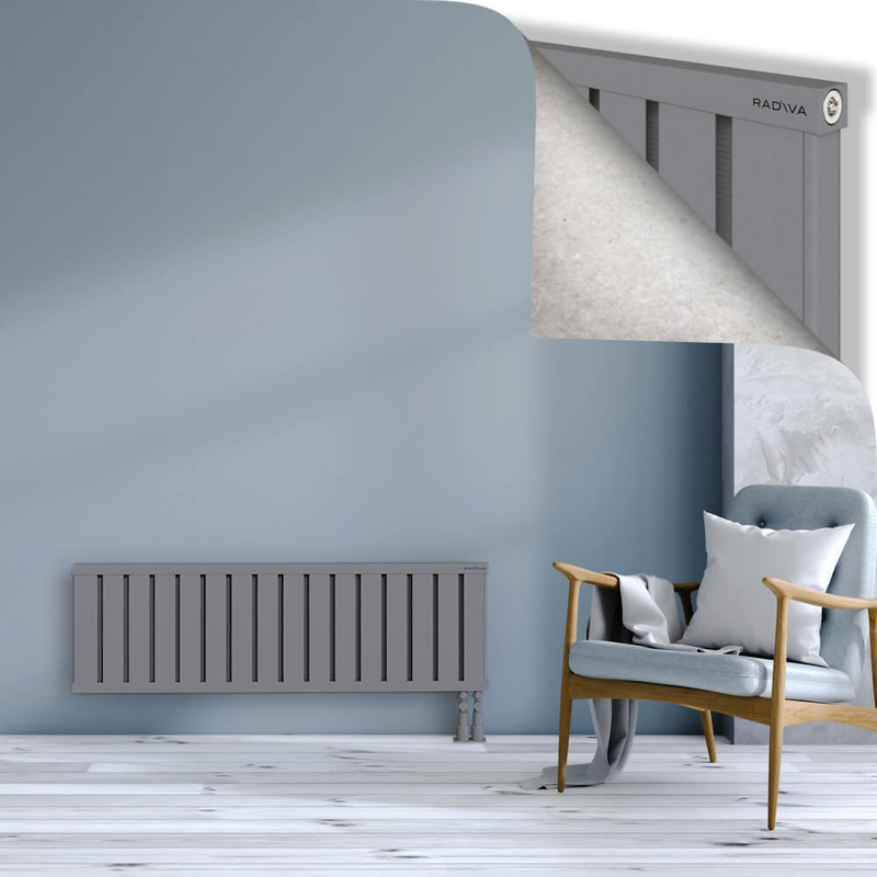 OBI Dekoratif Alüminyum Radyatör 400x1284 Gri