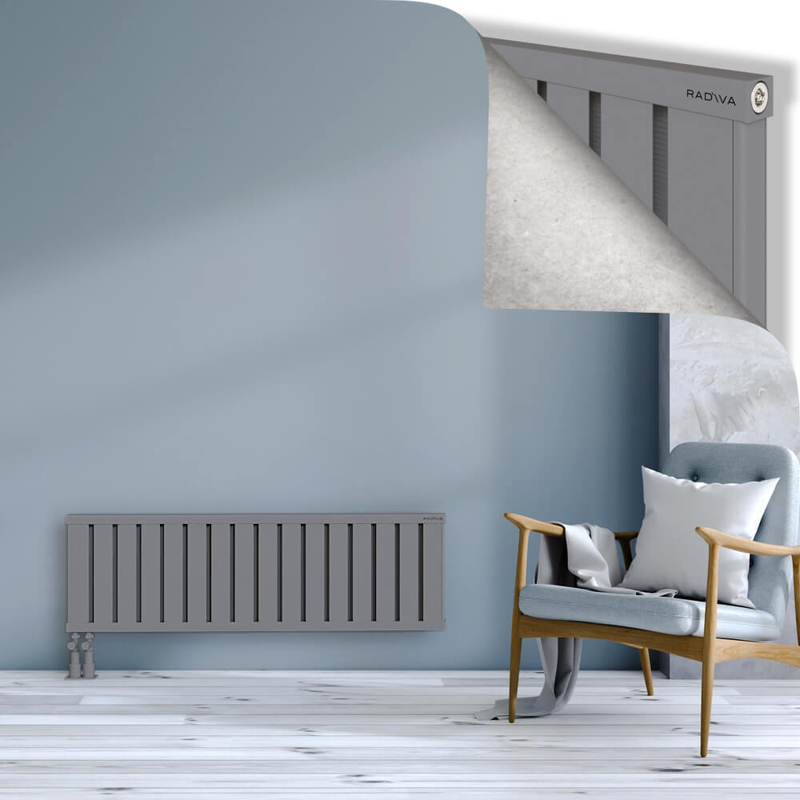 OBI Dekoratif Alüminyum Radyatör 400x1284 Gri