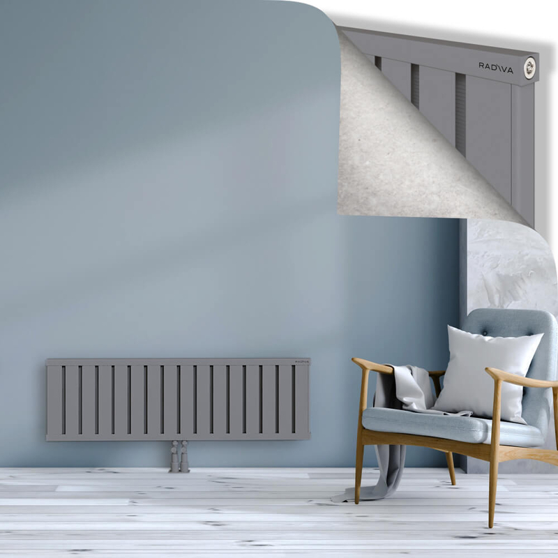 OBI Dekoratif Alüminyum Radyatör 400x1284 Gri
