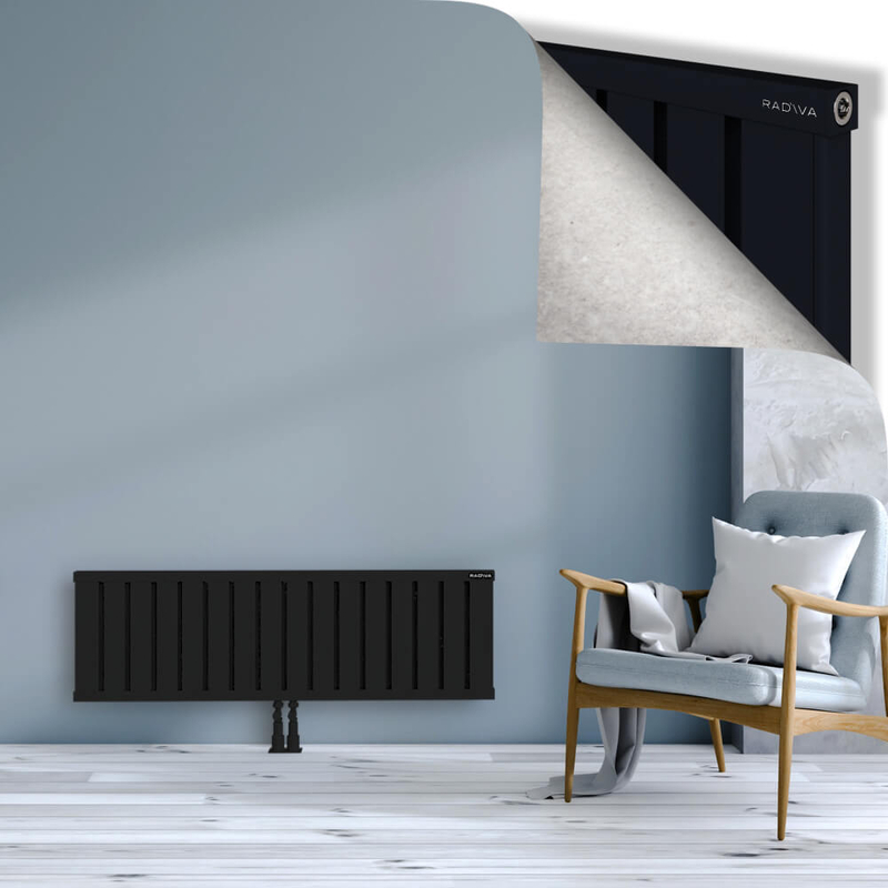 OBI Dekoratif Alüminyum Radyatör 400x1284 Siyah