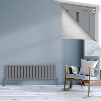 Radiva - Obi Dekoratif Alüminyum Radyatör 400x1364 Gri