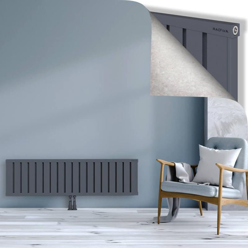 OBI Dekoratif Alüminyum Radyatör 400x1444 Antrasit