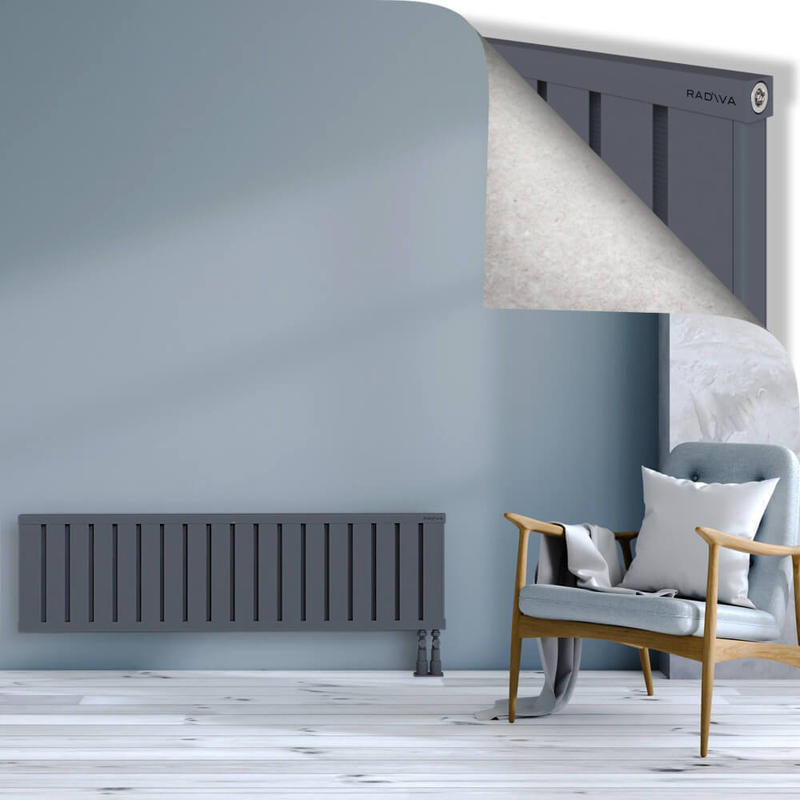 OBI Dekoratif Alüminyum Radyatör 400x1444 Antrasit