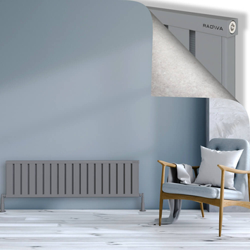 Radiva - Obi Dekoratif Alüminyum Radyatör 400x1444 Gri