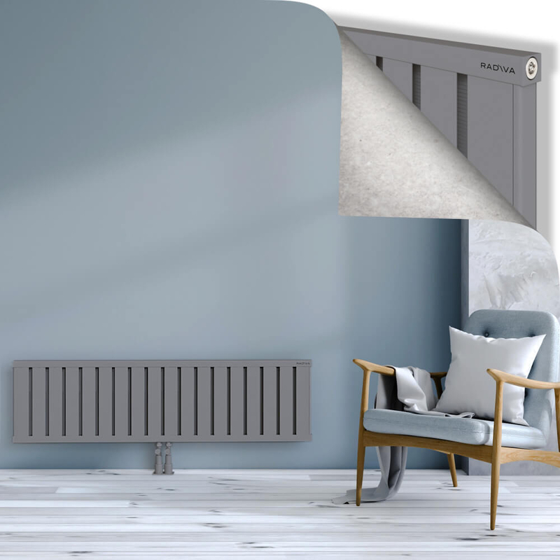 OBI Dekoratif Alüminyum Radyatör 400x1444 Gri