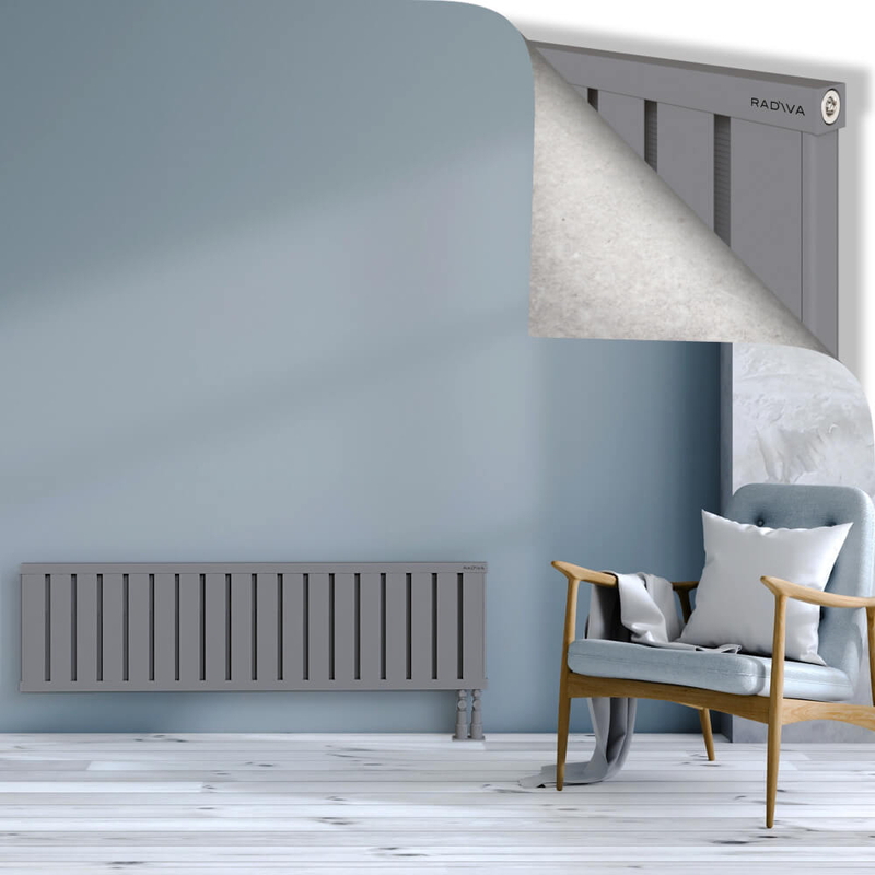 OBI Dekoratif Alüminyum Radyatör 400x1444 Gri