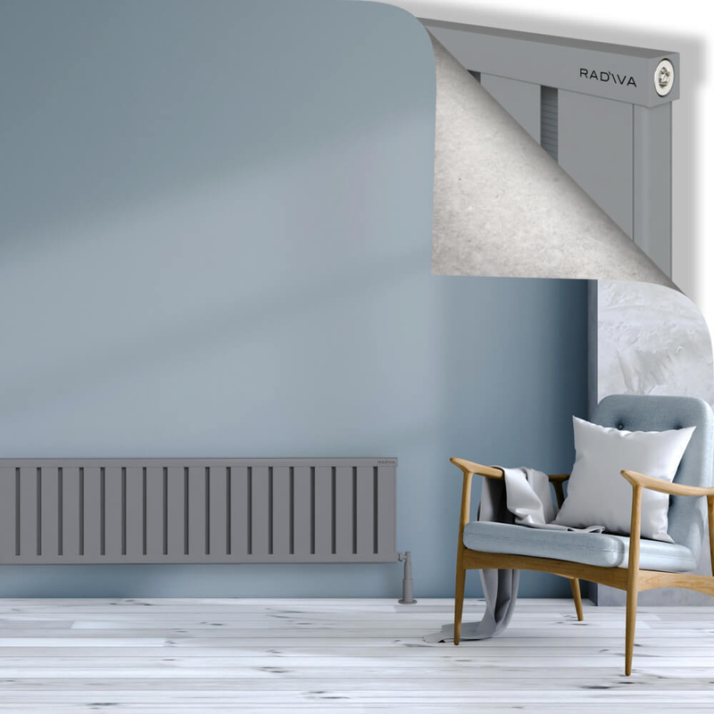 OBI Dekoratif Alüminyum Radyatör 400x1524 Gri